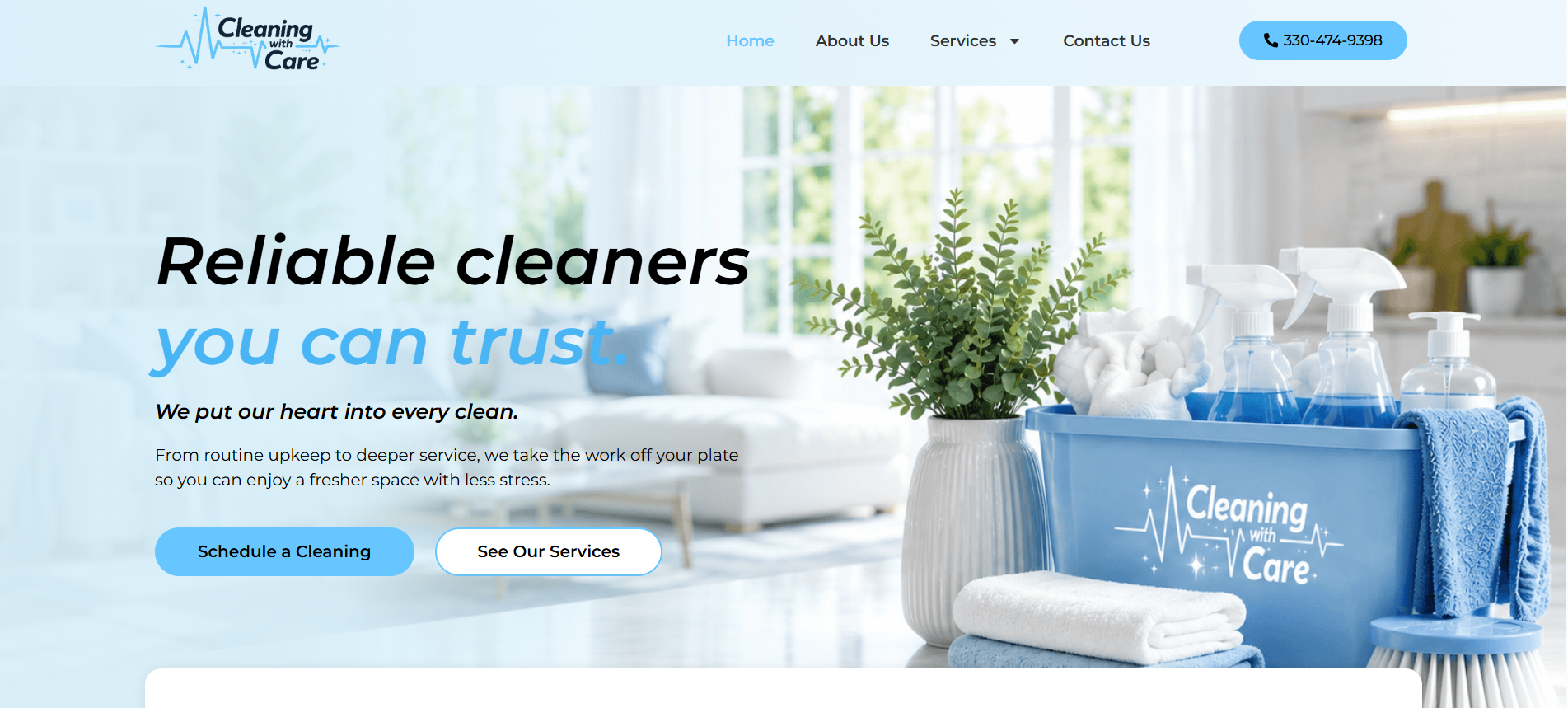 Cleaning Company Website