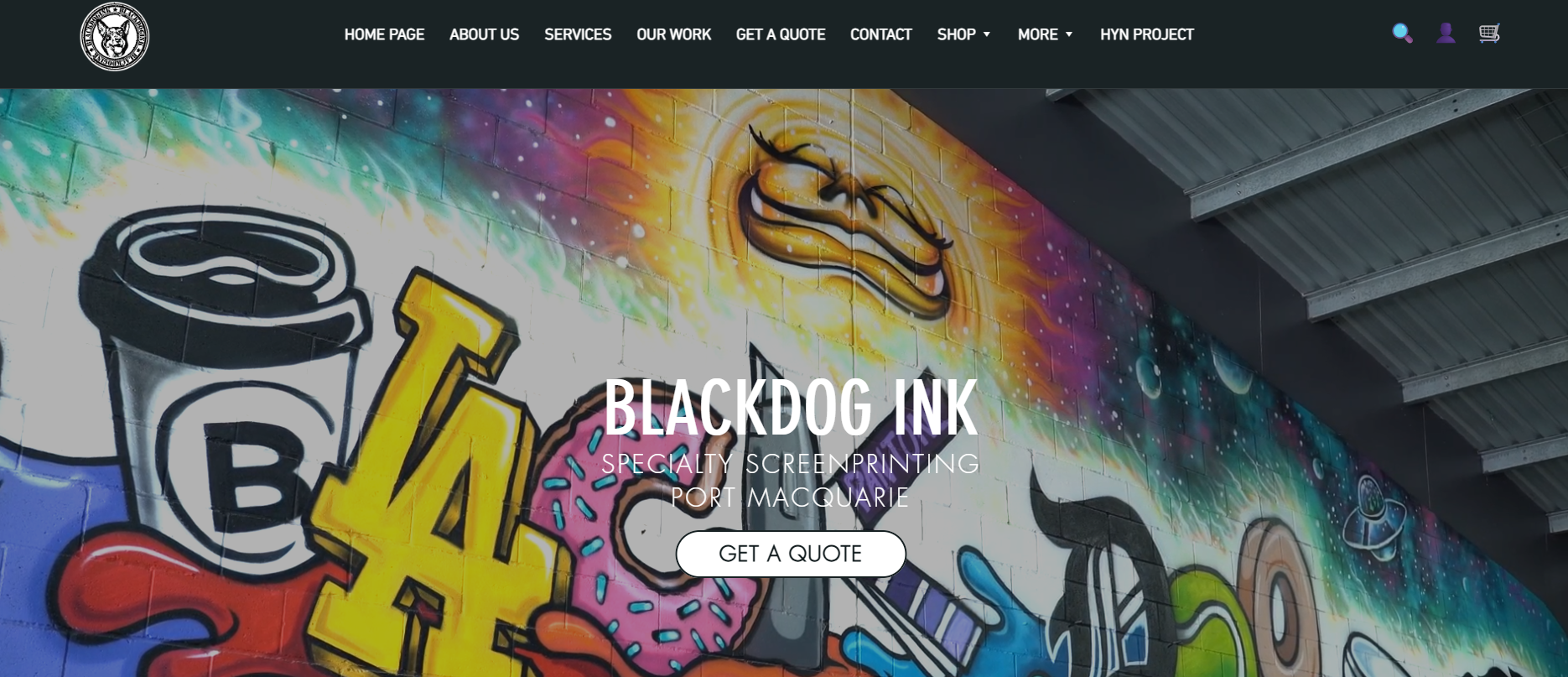 Blackdog Ink website
