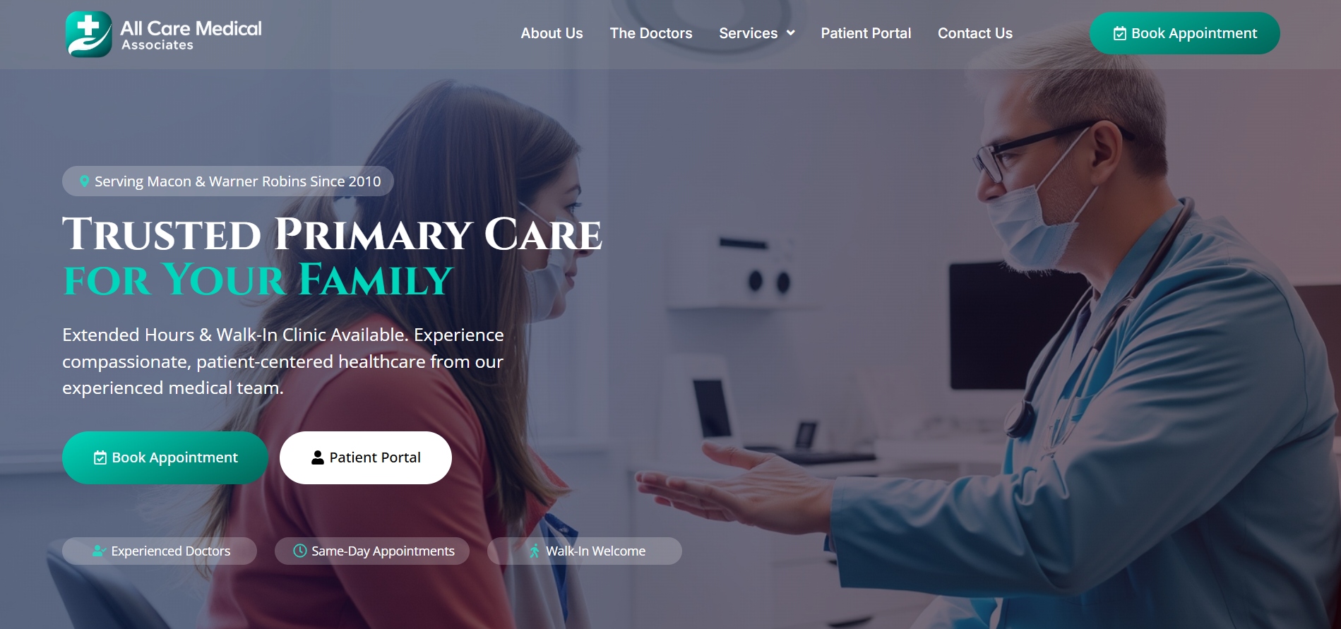 All Care Medical Associates website